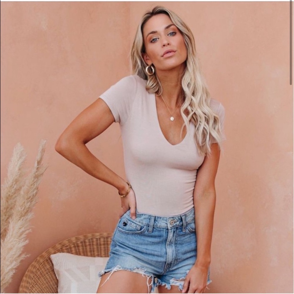 Women's Taupe Bodysuit — Vici